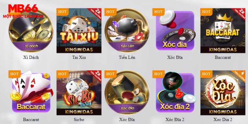 Game Bài MB66 1 Các game bài hot tại MB66